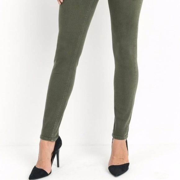 NWT Olive Green Skinny Jeans Size 26 - Picture 2 of 4